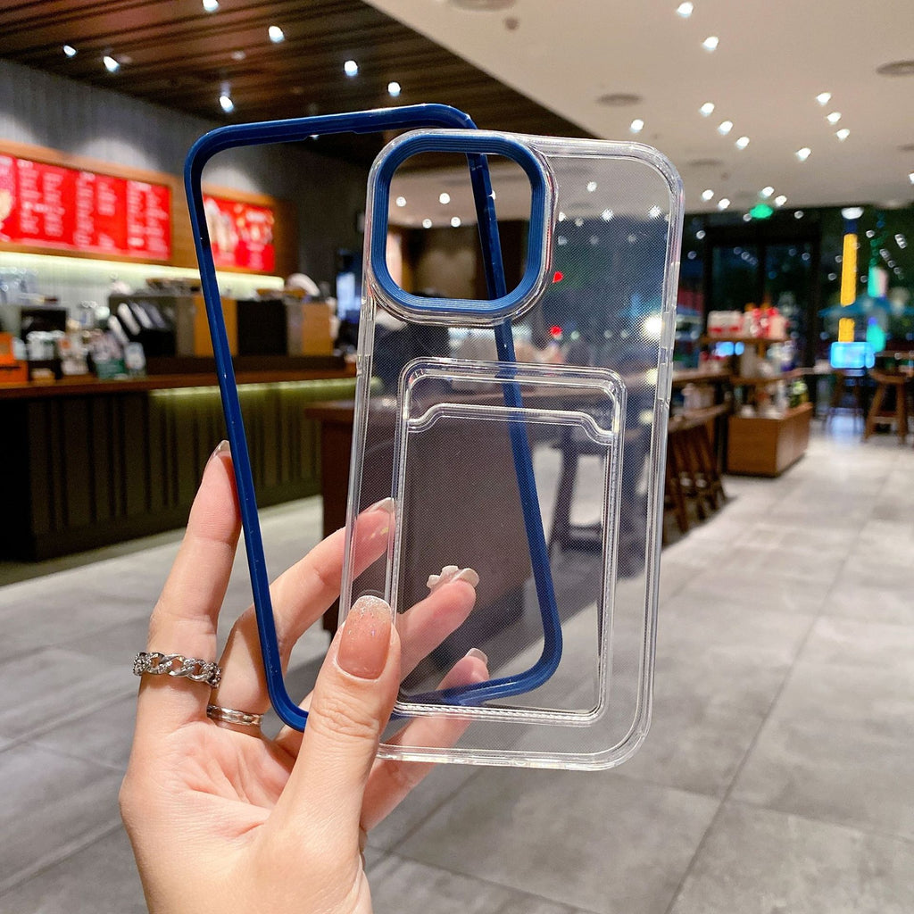 Simple Transparent Card Insert Phone Case