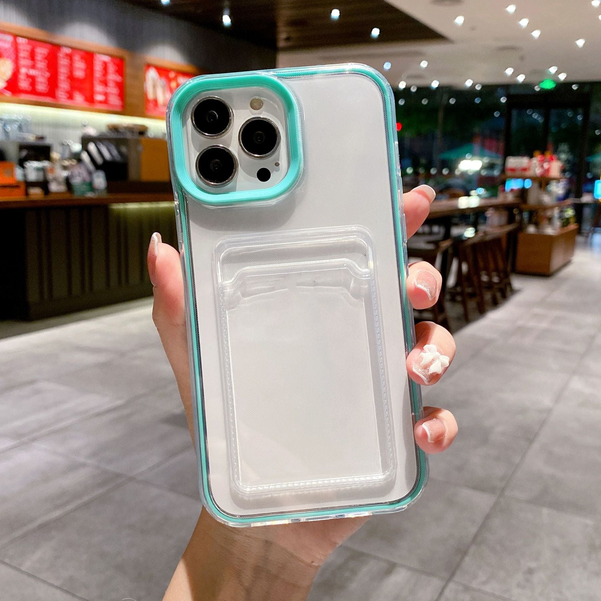 Simple Transparent Card Insert Phone Case