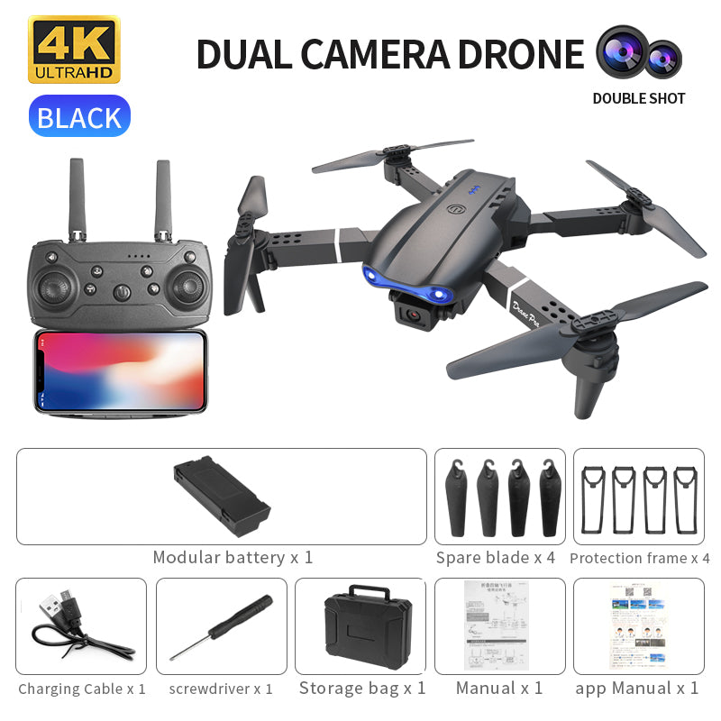 Long Battery Life - Dual-Camera Quadcopter