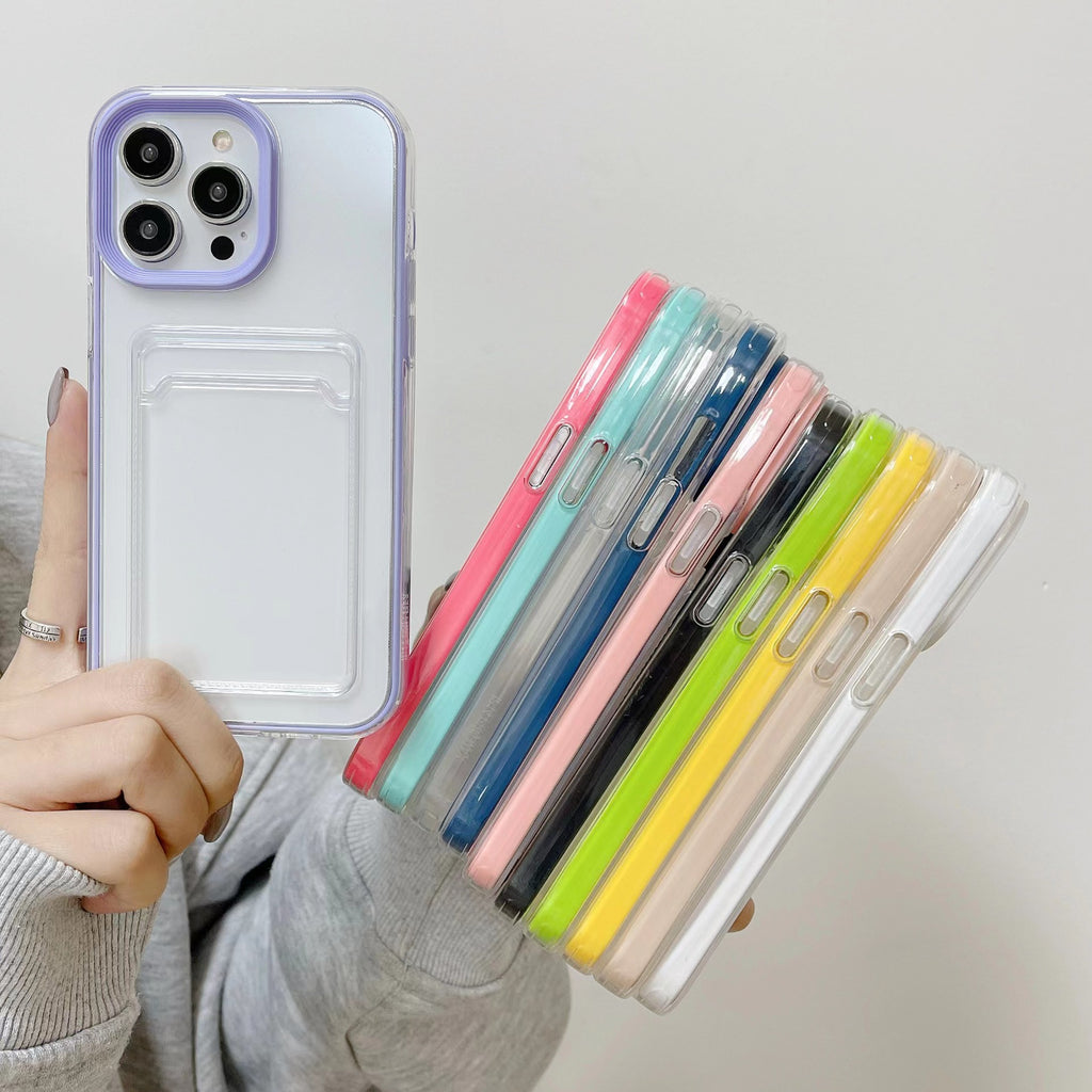 Simple Transparent Card Insert Phone Case