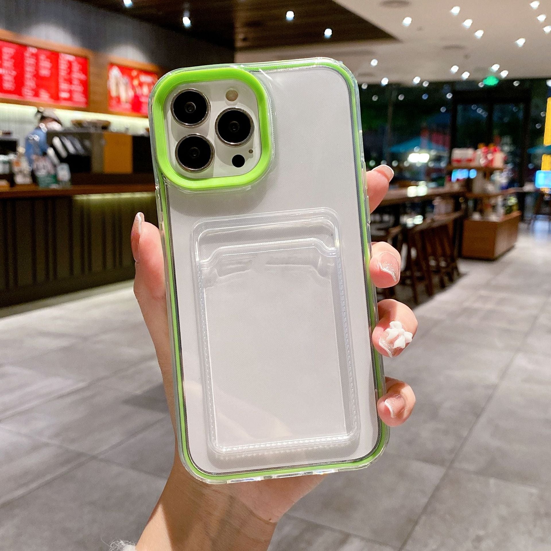 Simple Transparent Card Insert Phone Case