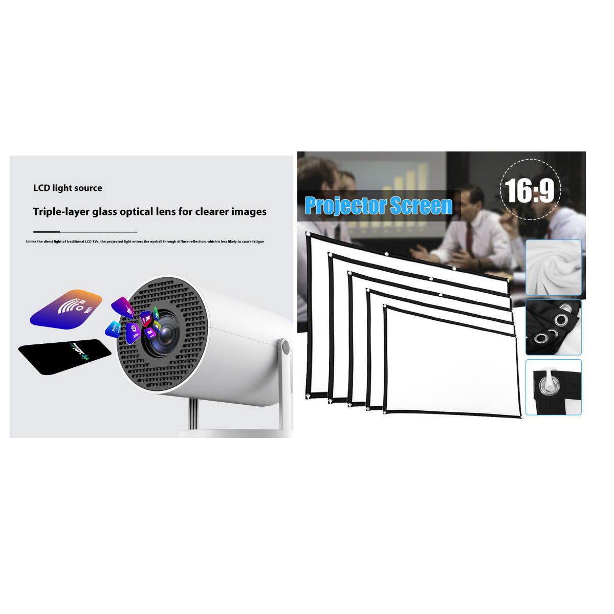 Portable Projector Small Straight Projector
