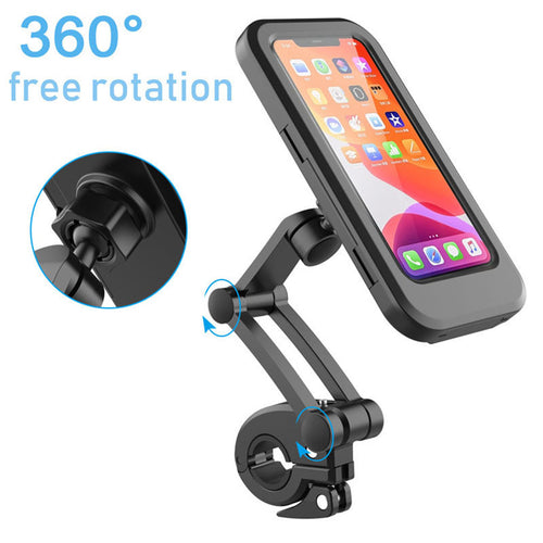 360 Rotatable Waterproof Bicycle - Motorcycle Mobile Phone Holder