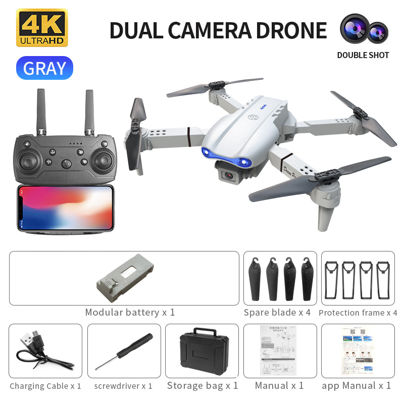Long Battery Life - Dual-Camera Quadcopter