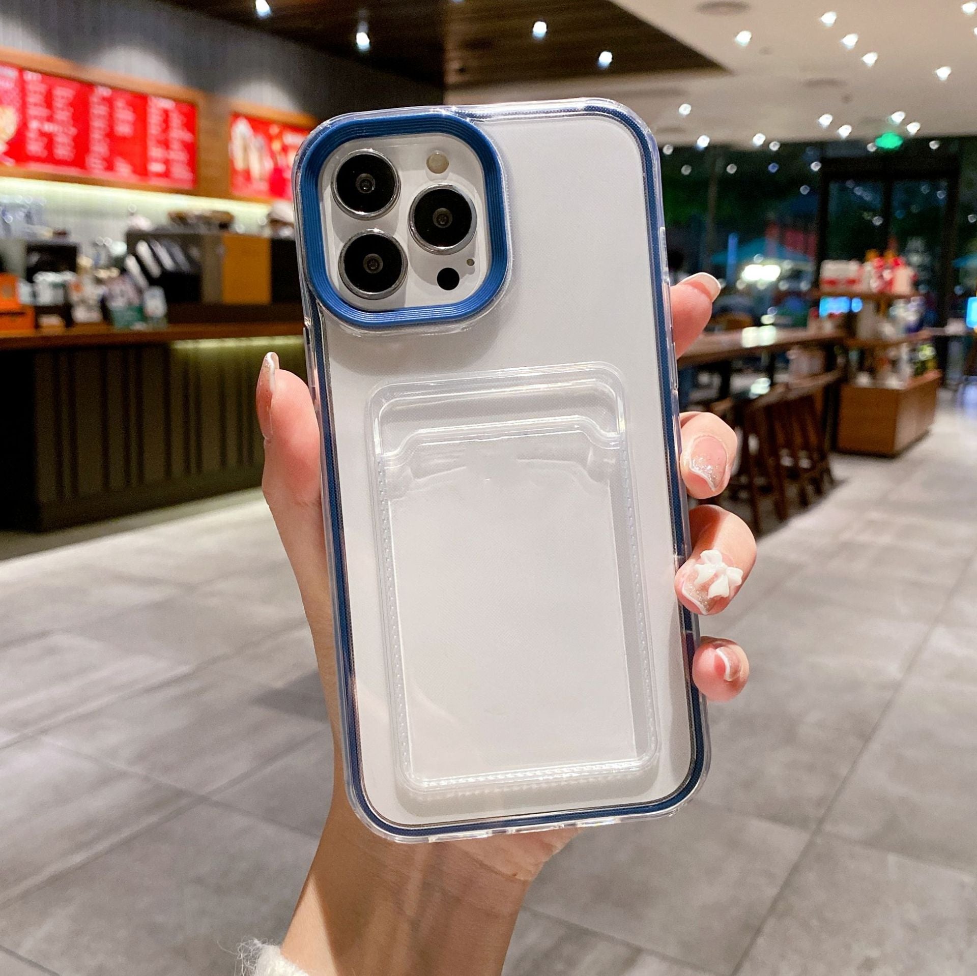 Simple Transparent Card Insert Phone Case